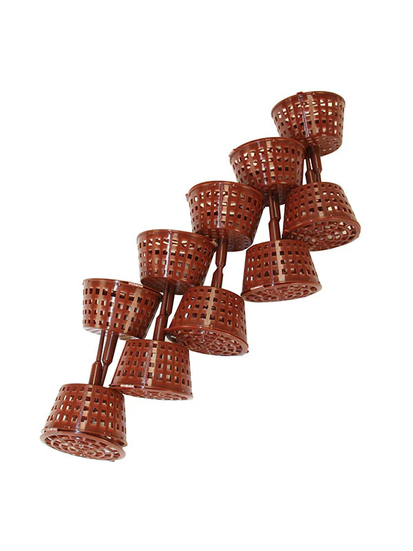 Bonsai mestkorfjes op een pin met deksel 4.8cm - (L, 10 stuks)