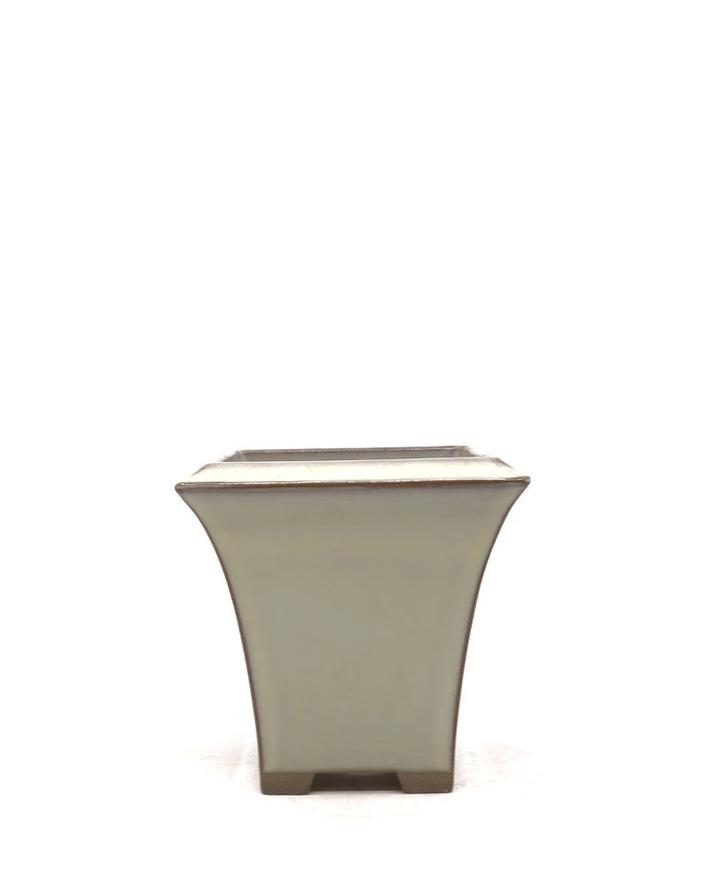 Bonsai pot semi-cascade creme 12cm - Image 2