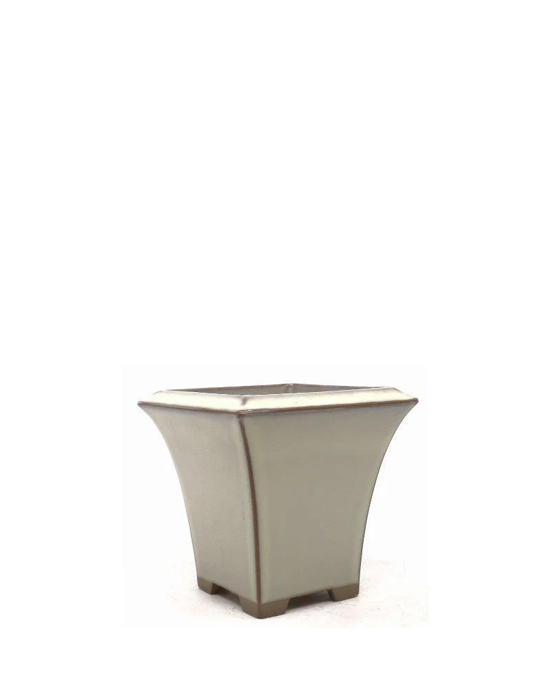 Bonsai pot semi-cascade creme 12cm - Image 3
