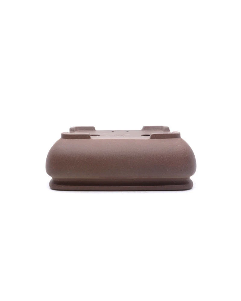 Bonsai pot Yixing ongeglazuurd rechthoekig met ronde hoeken 20cm - Image 2