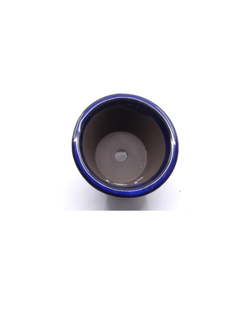 Bonsai pot semi-cascade rond donker blauw 12cm - Image 3