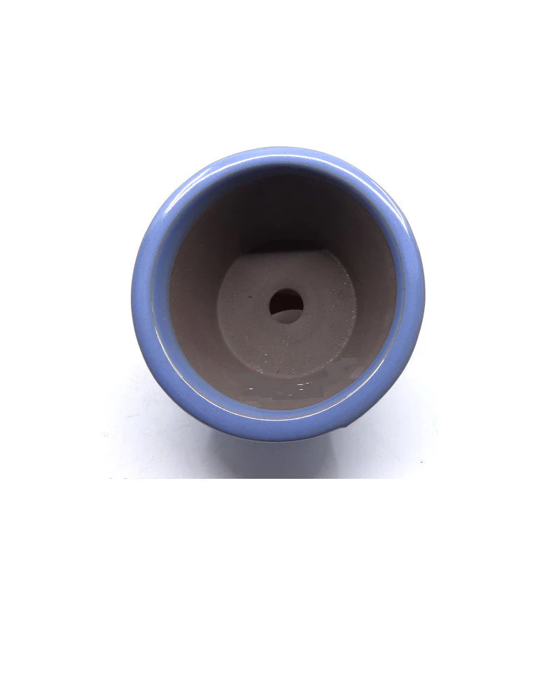 Bonsai pot semi-cascade rond licht blauw 12cm - Image 3