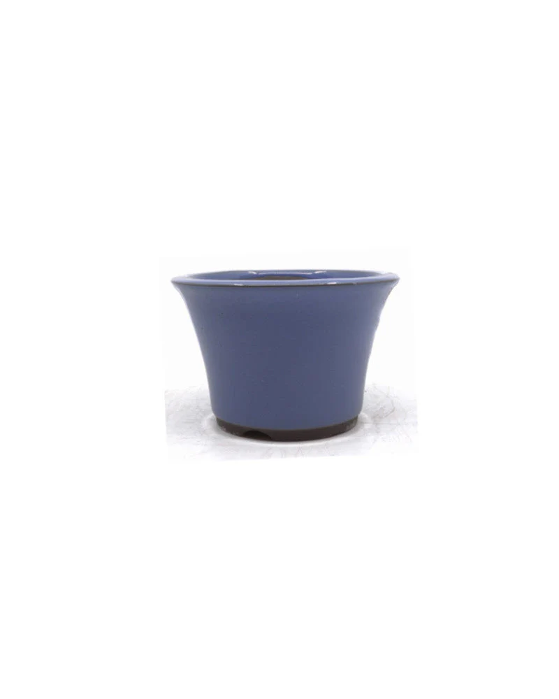 Bonsai pot semi-cascade rond licht blauw 12cm - Image 4