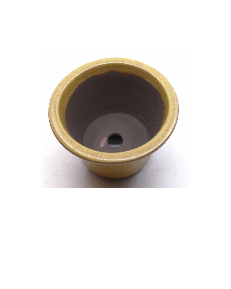Bonsai pot semi-cascade rond oker 12cm - Image 3