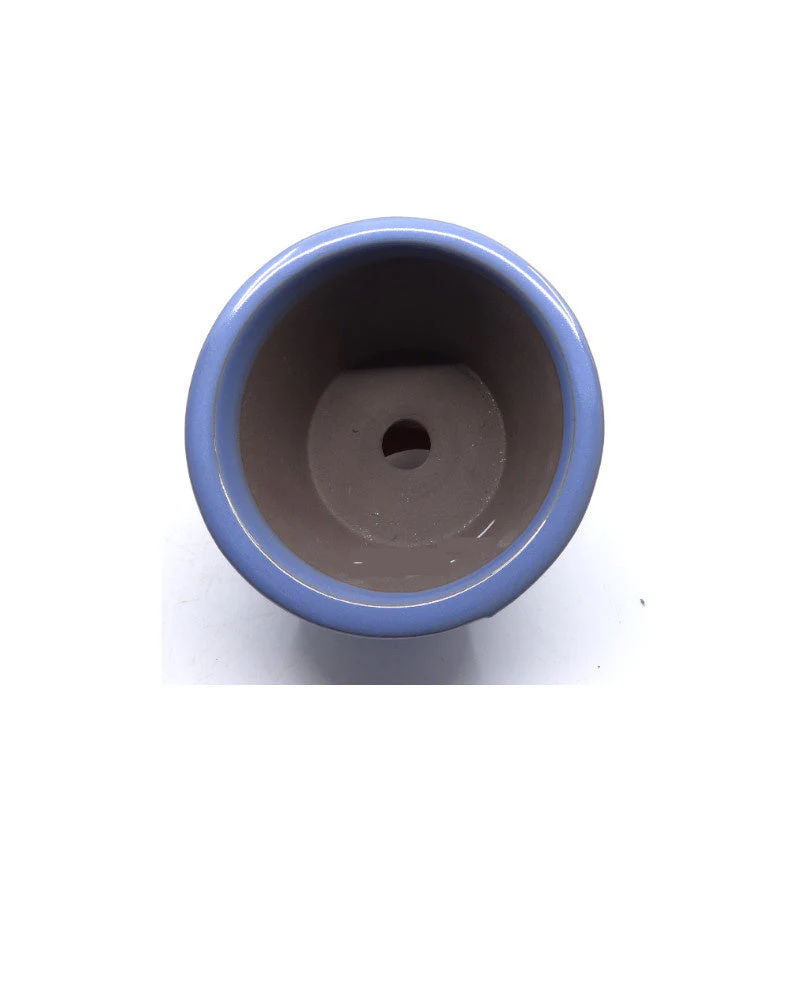 Bonsai pot semi-cascade rond licht blauw 16cm - Image 3