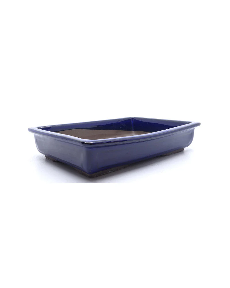 Bonsai pot blauw rechthoekig 27cm - Image 2