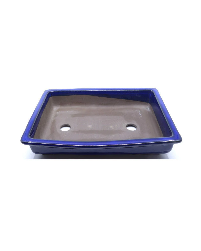 Bonsai pot blauw rechthoekig 34cm - Image 4