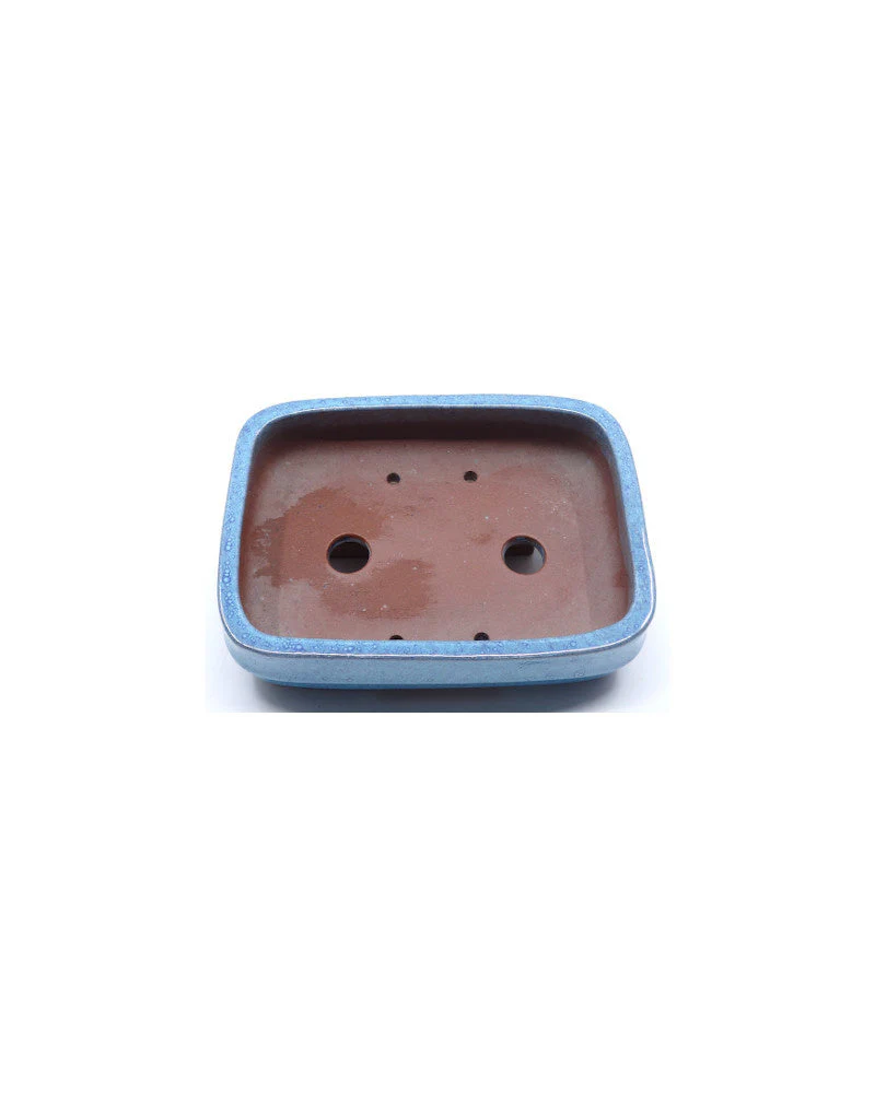 Bonsai pot blauw groen rechthoekig 14cm - Image 5