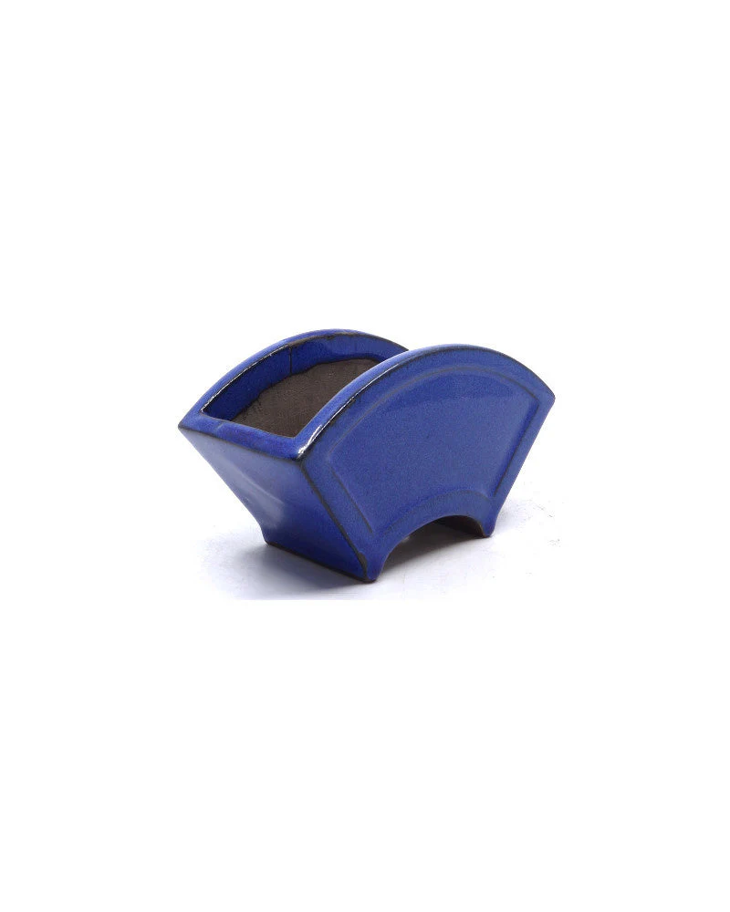 Bonsai pot blauw fan 15cm - Image 4