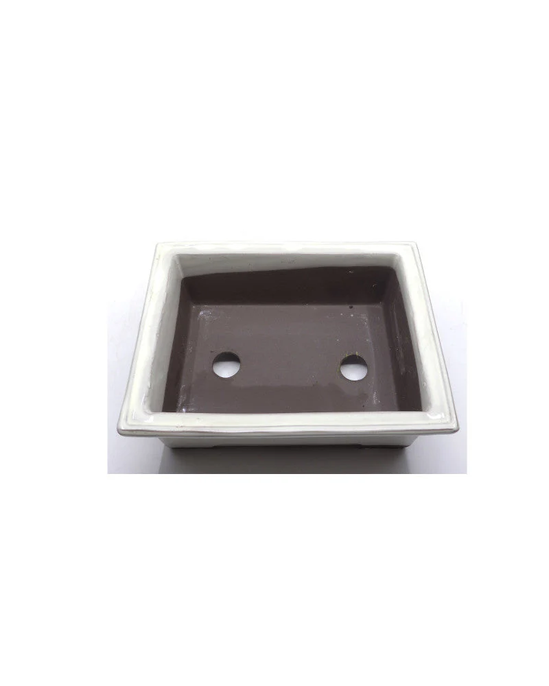 Bonsai pot creme rechthoekig 18cm - Image 4