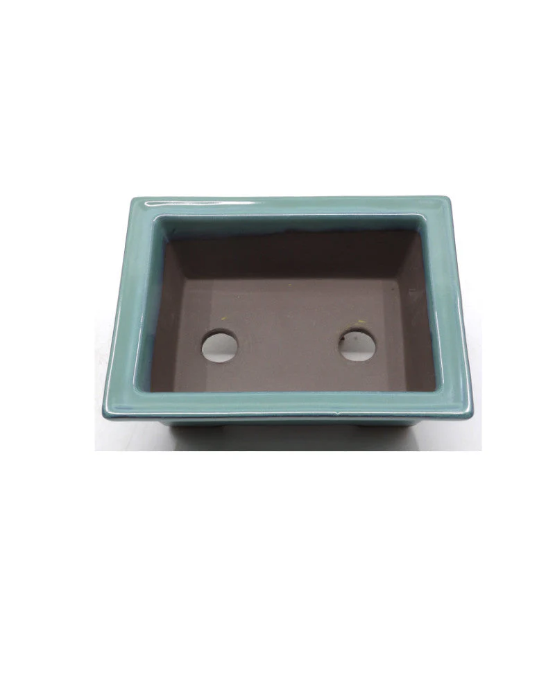Bonsai pot groen rechthoekig 18cm - Image 4