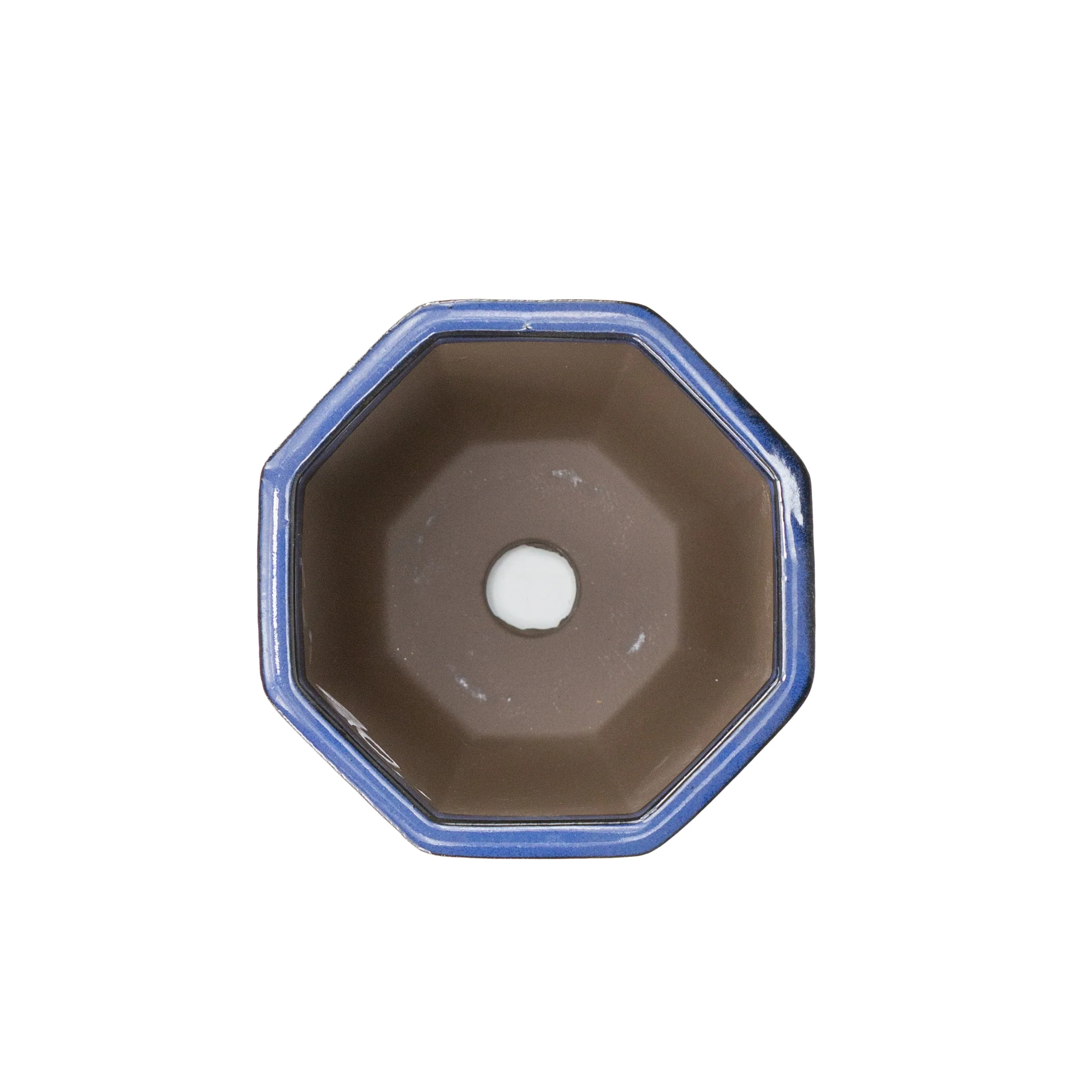 Bonsai pot achthoek cascade blauw 10cm - Image 2