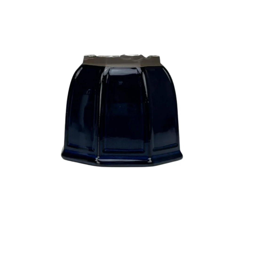 Bonsai pot achthoek cascade donkerblauw 12cm - Image 2