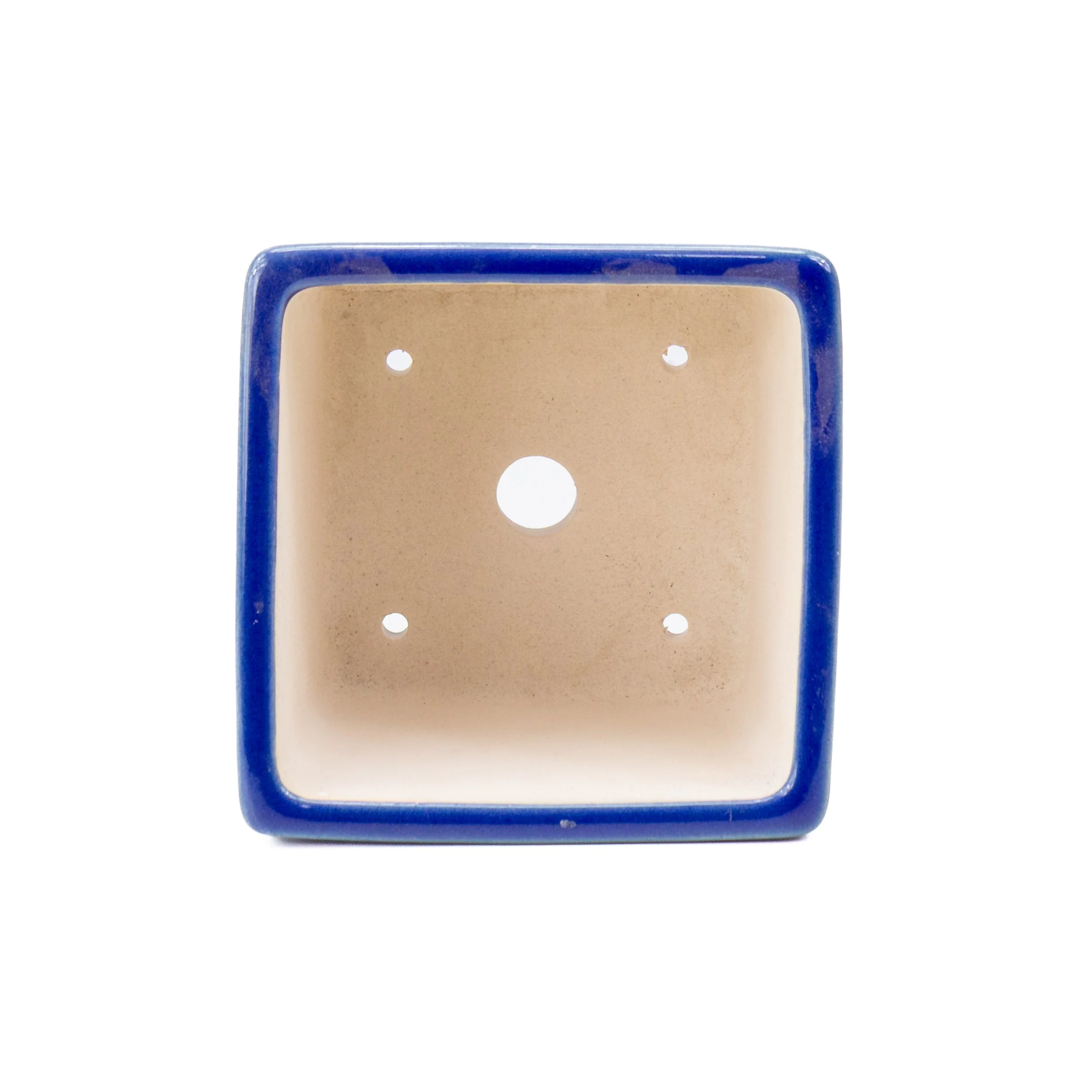 Bonsai pot blauw semi-cascade vierkant 14cm, hoogte 12cm - Image 4