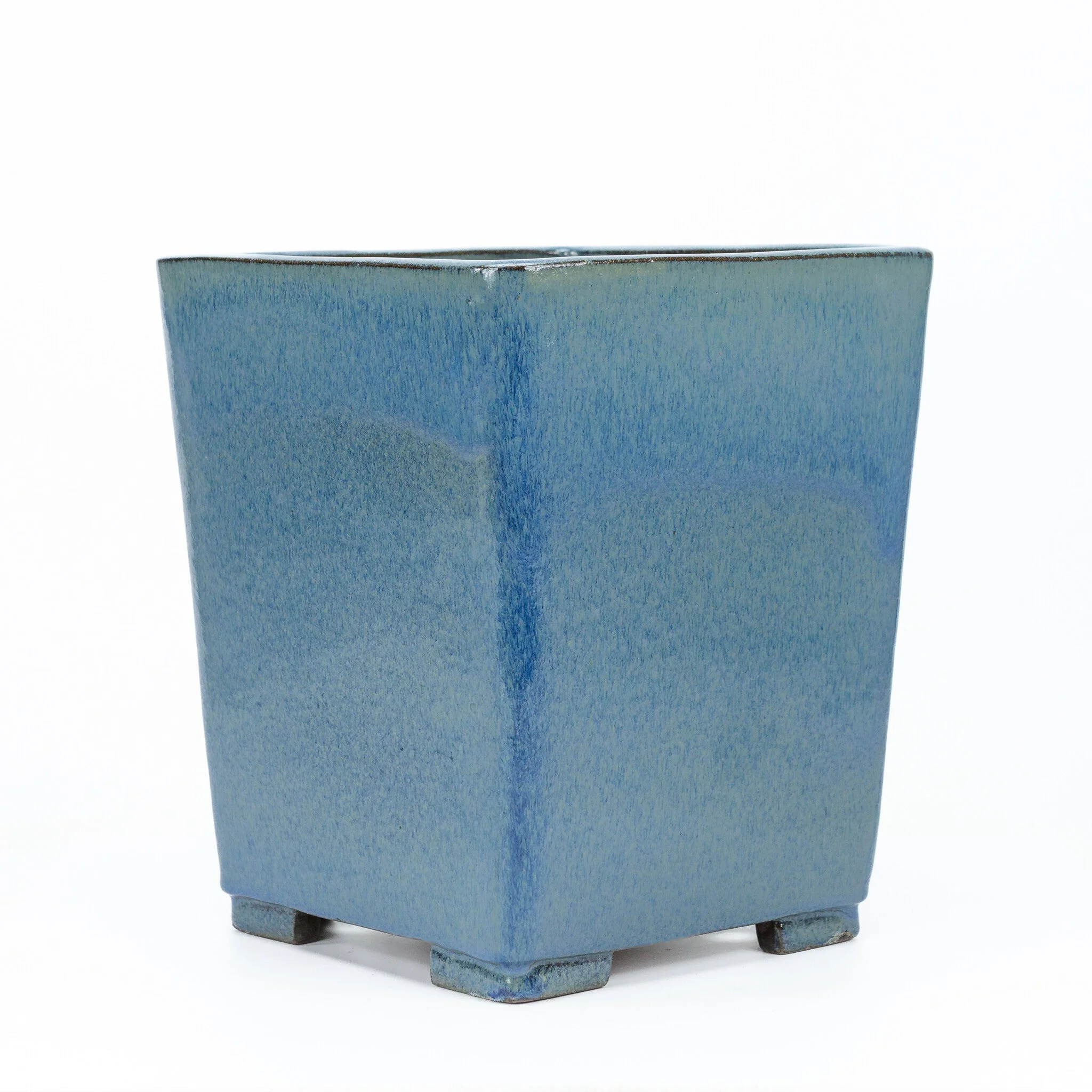 Bonsai pot cascade blauw beige vierkant 25cm, hoogte 30cm - Image 2
