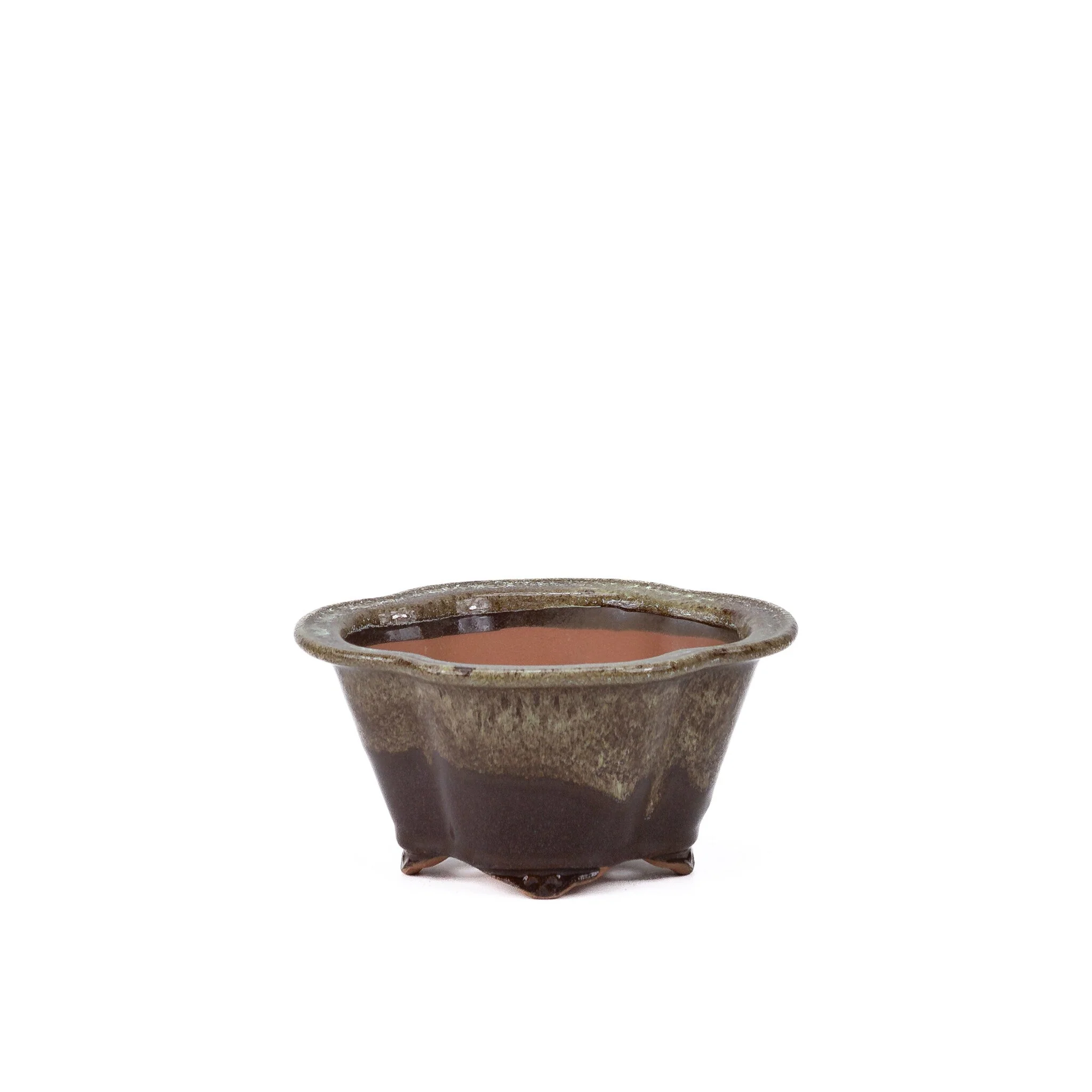 Bonsai pot chrysanten bruin beige 15.5cm - Image 2