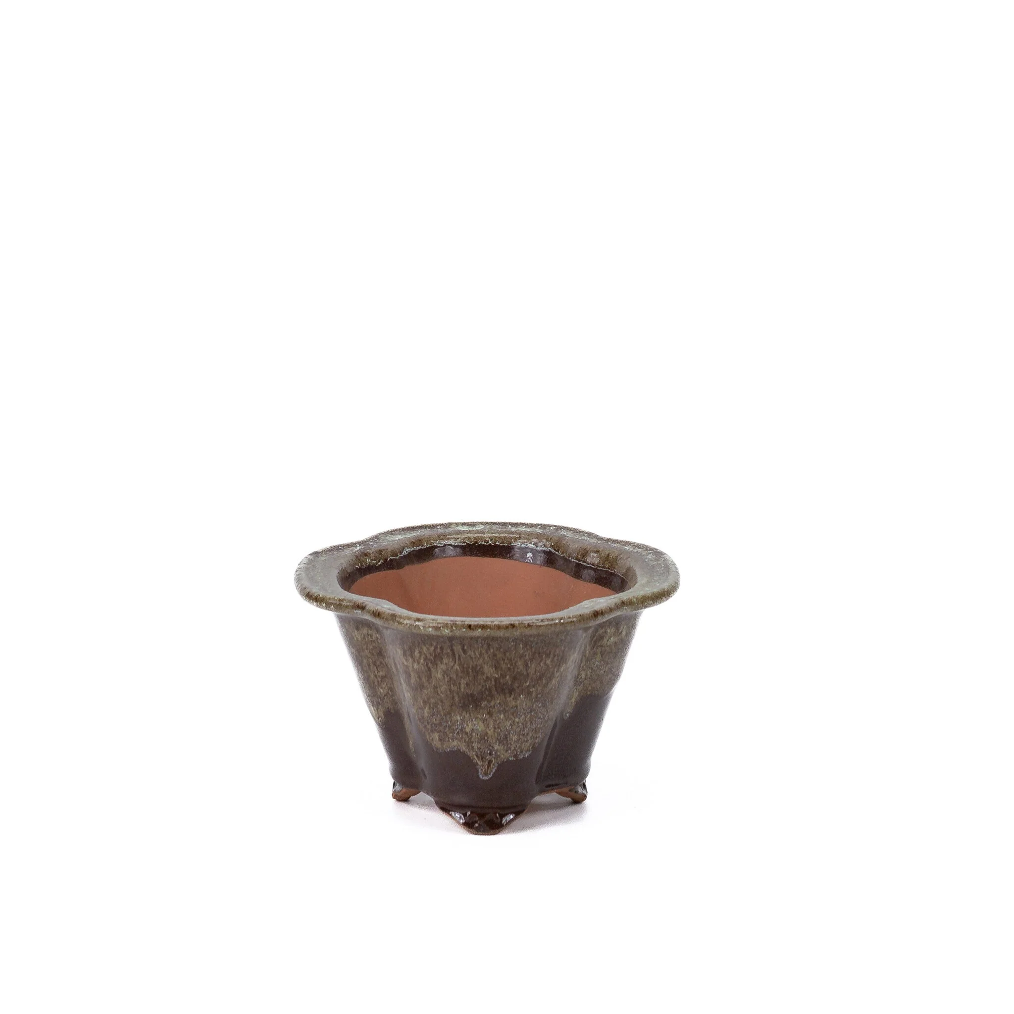 Bonsai pot chrysanten bruin beige 15.5cm - Image 3