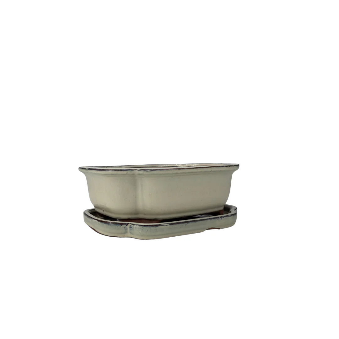 Bonsai pot creme mokko 16cm - set - Image 2