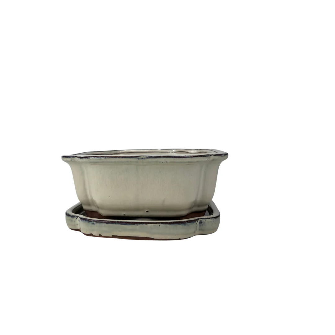 Bonsai pot creme mokko 26cm - set - Image 3