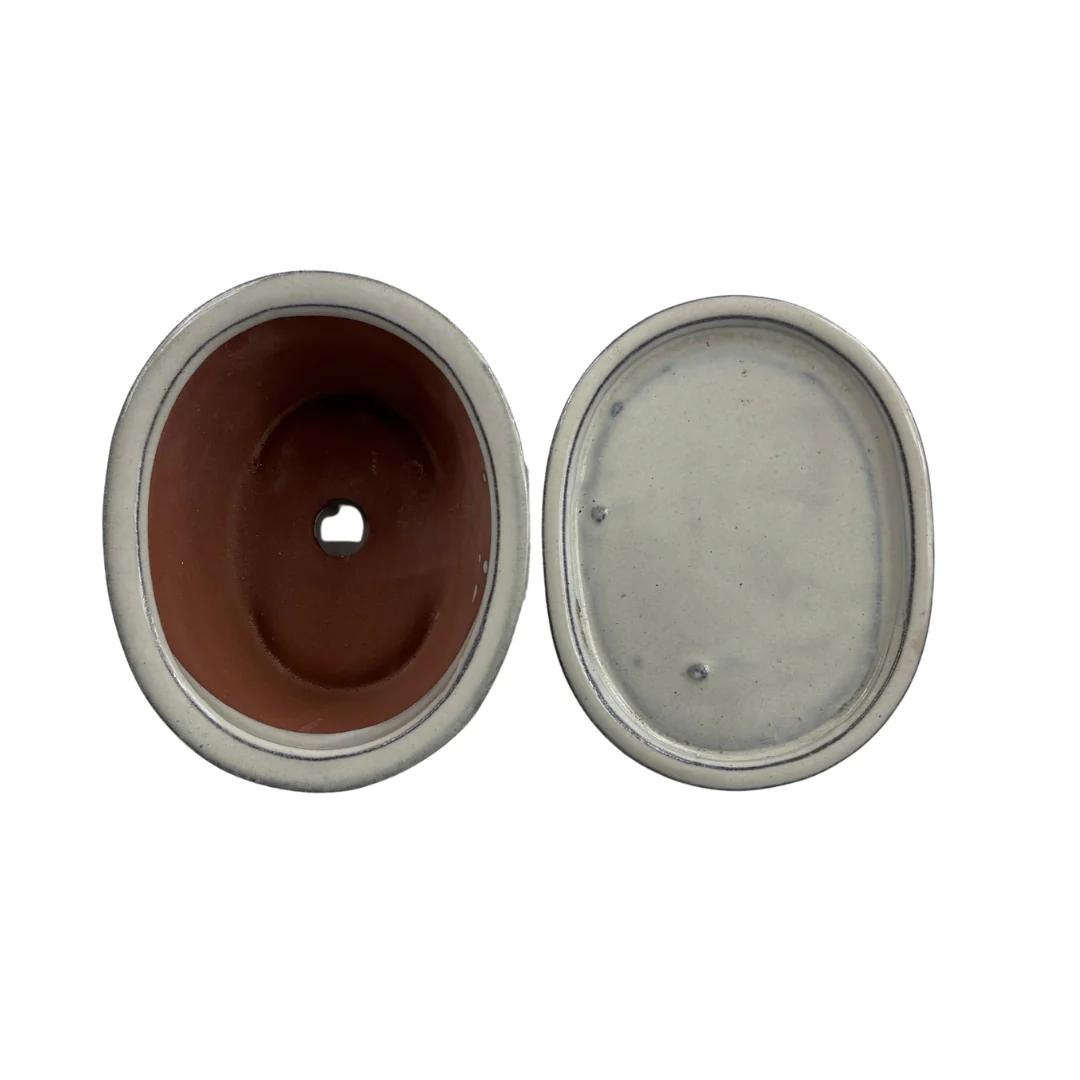 Bonsai pot creme ovaal 31cm - set - Image 5