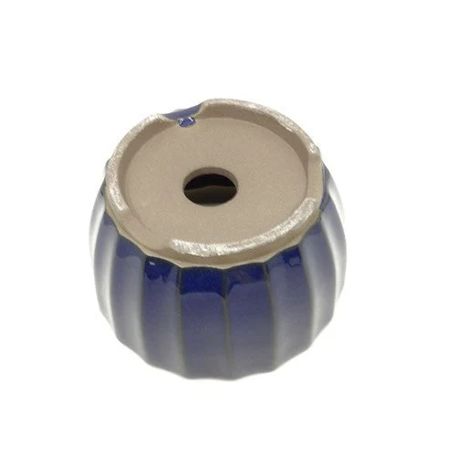 Bonsai pot donker blauw chrysanten 12cm - Image 3