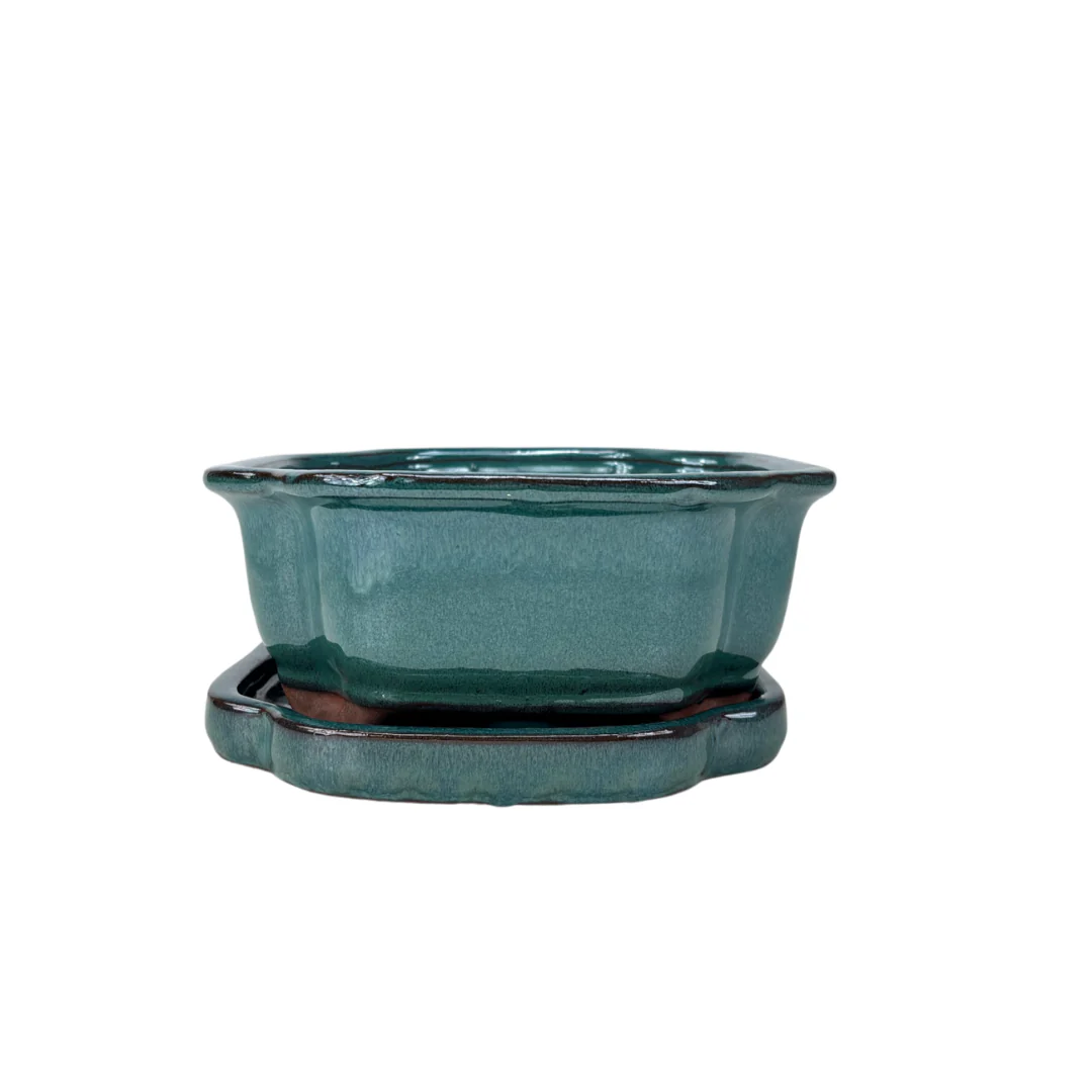 Bonsai pot groen mokko 32cm - set - Image 3