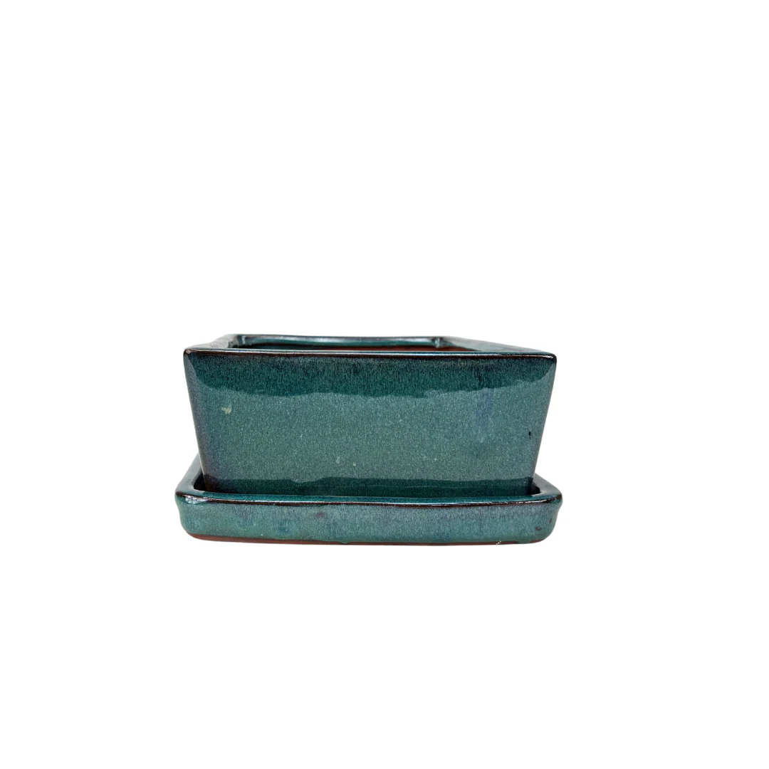 Bonsai pot groen rechthoek 30cm - set - Image 3