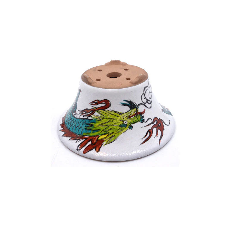 Bonsai pot handgeschilderde draak rond 15cm - Image 3