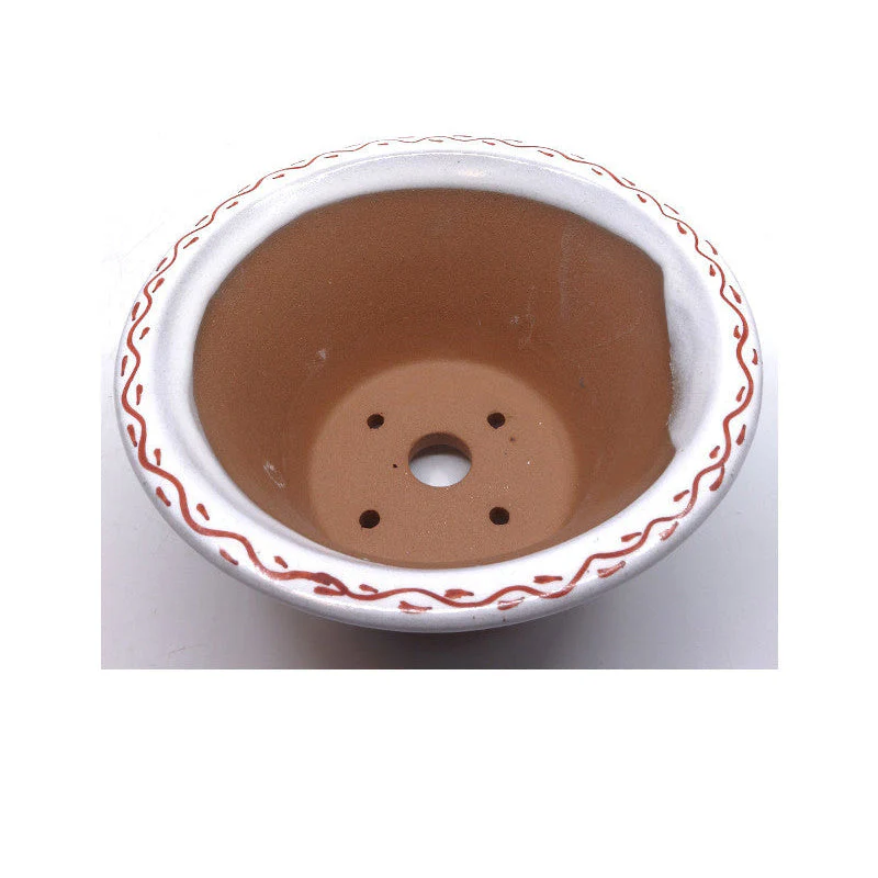 Bonsai pot handgeschilderde draak rond 15cm - Image 4