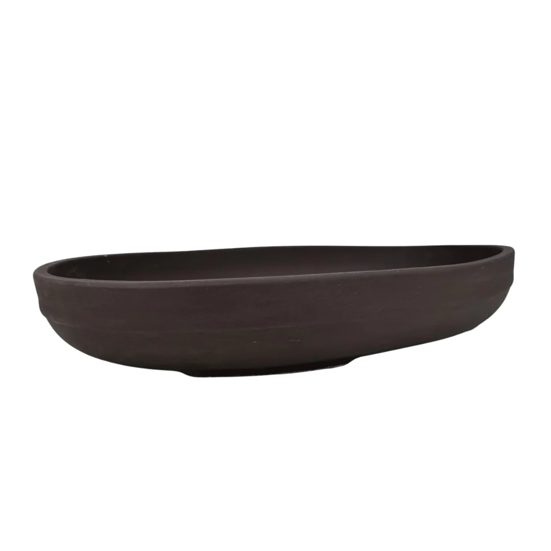 Bonsai pot ongeglazuurd ovaal 47cm - Image 2