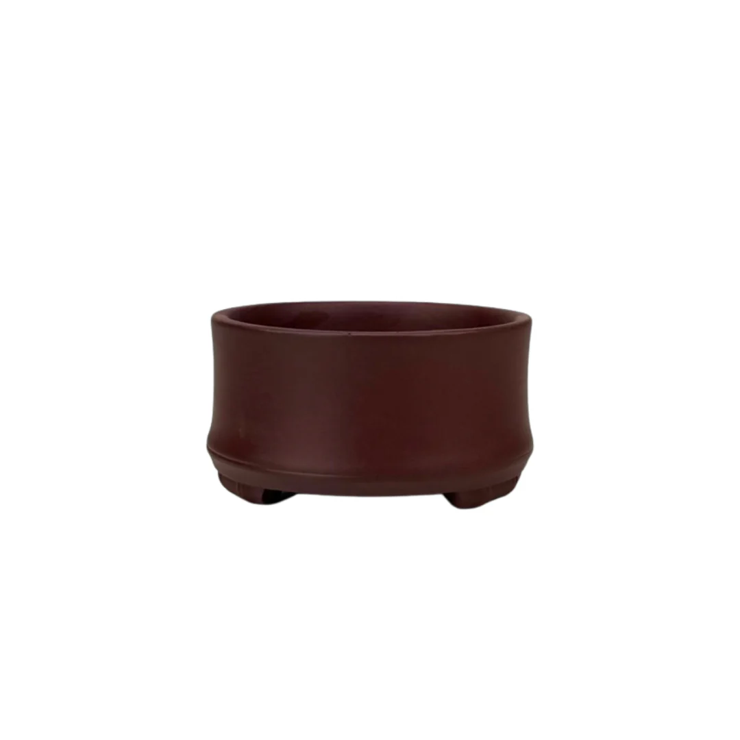 Bonsai pot ongeglazuurd rond 11cm
