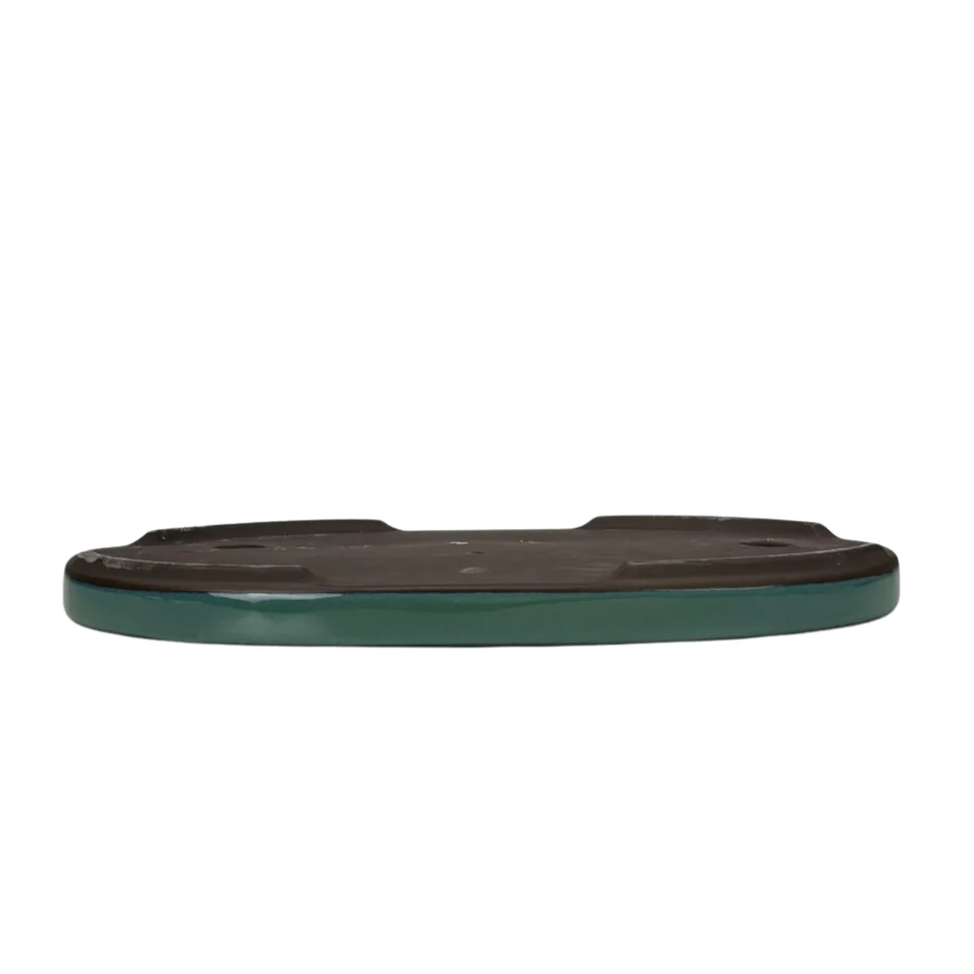 Bonsai pot - ovaal, geglazuurd, groen (45cm breed) - Image 2