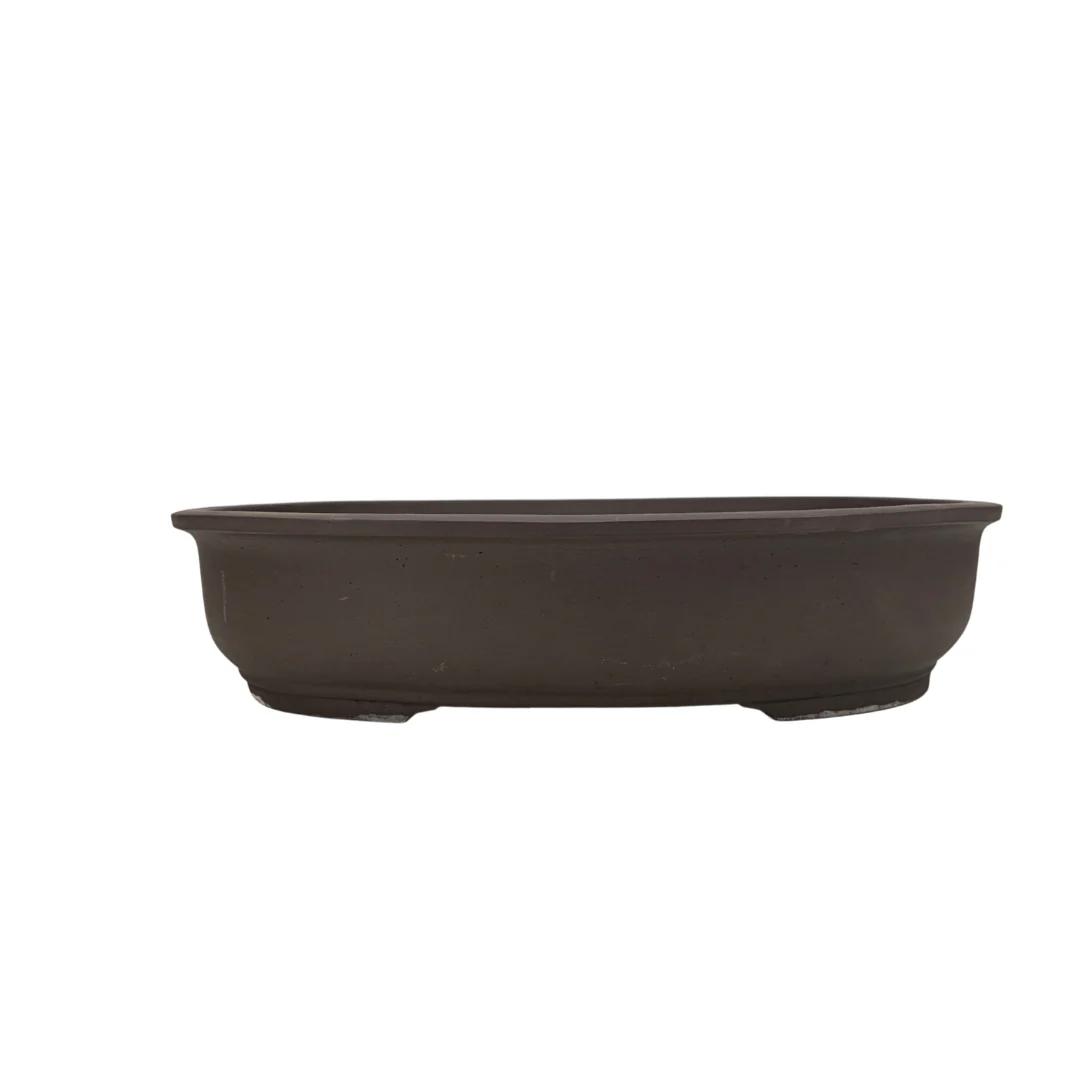 Bonsai pot - ovaal, ongeglazuurd (38cm breed)