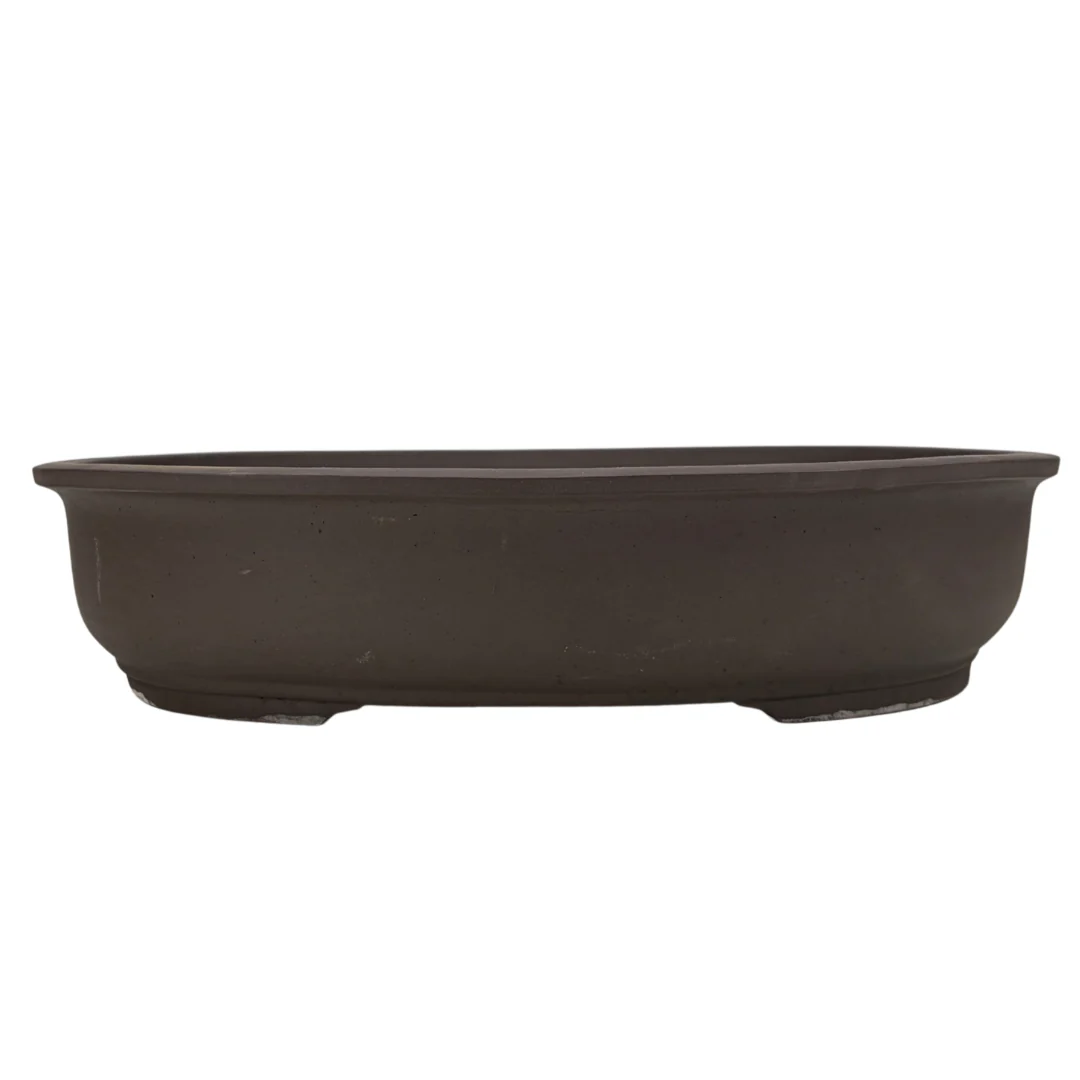Bonsai pot - ovaal, ongeglazuurd (42cm breed)