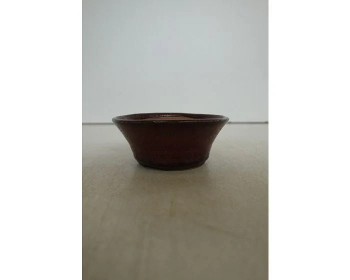 Shohin bonsai pot 'Rene Lecocq' rood rond 9cm