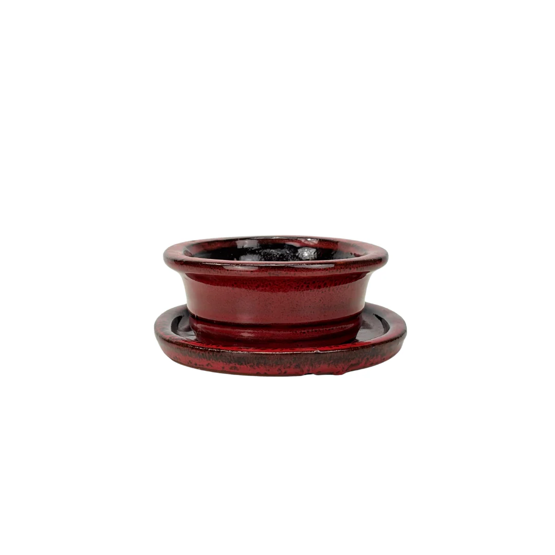 Bonsai pot rood ovaal 16cm - set - Image 3