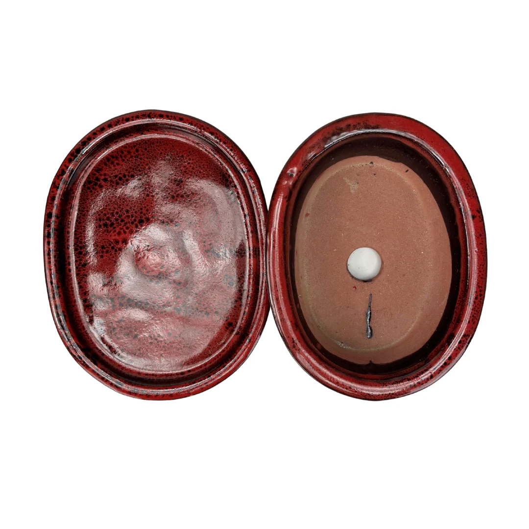 Bonsai pot rood ovaal 16cm - set - Image 4