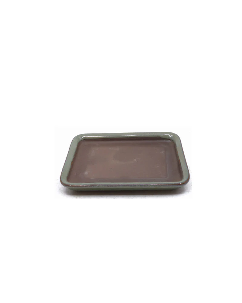 Bonsai pot groen beige rechthoekig 18cm - set - Image 4