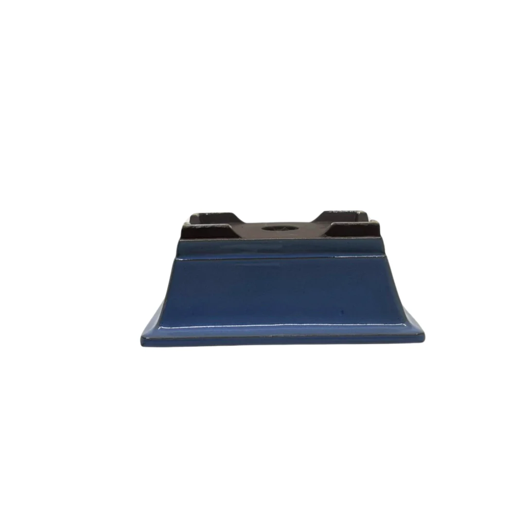 Bonsai pot set - rechthoekig, geglazuurd, licht blauw (14cm breed) - Image 4