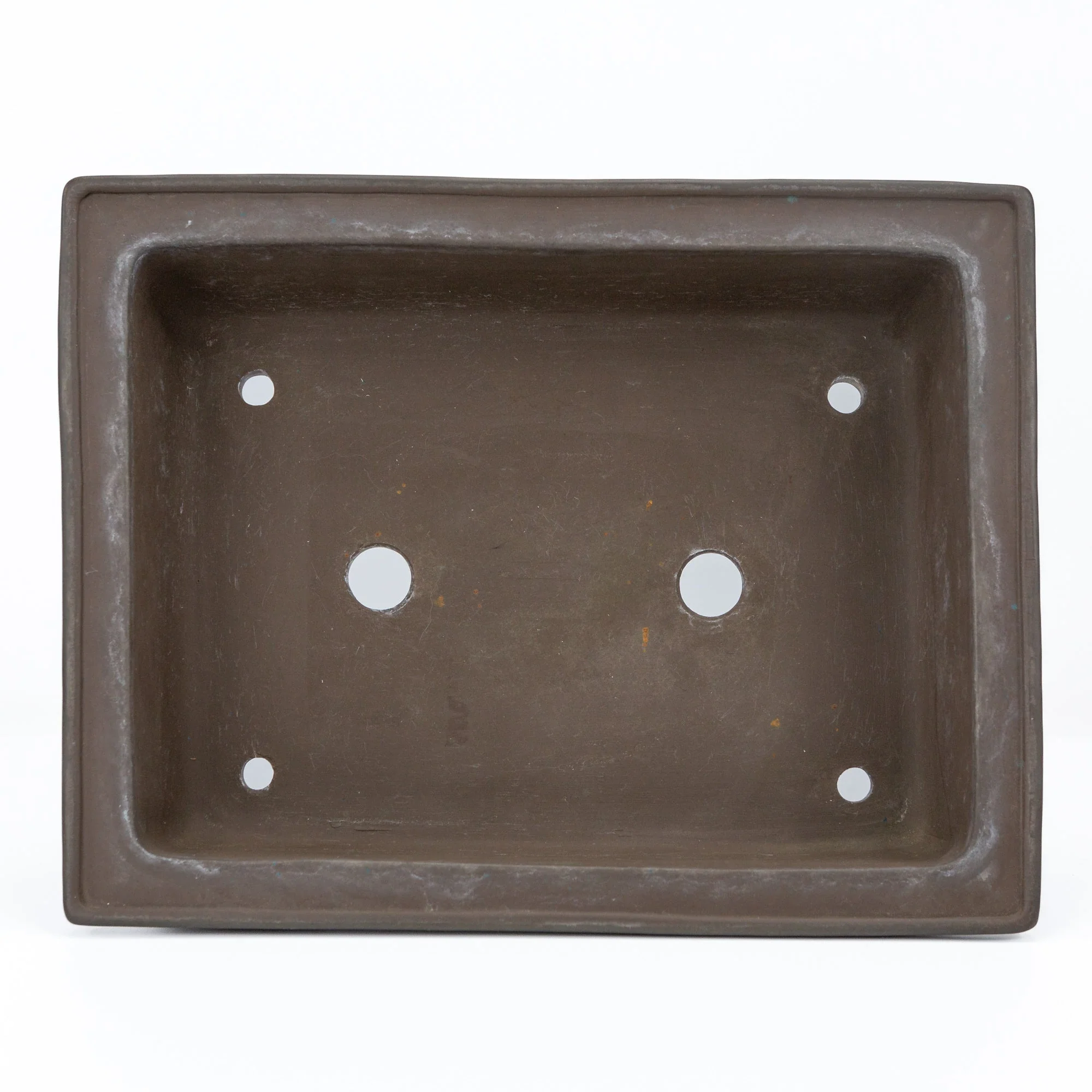 Bonsai pot Yamaaki ongeglazuurd gebruikt rechthoek 29.5cm - Image 6