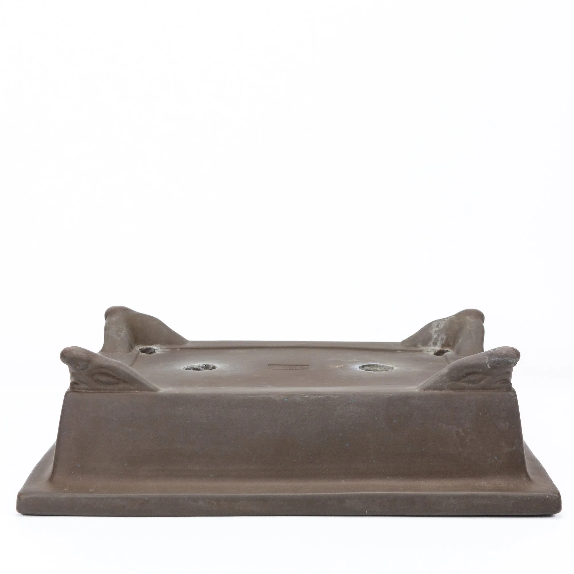 Bonsai pot Yamaaki ongeglazuurd gebruikt rechthoek 29.5cm - Image 7