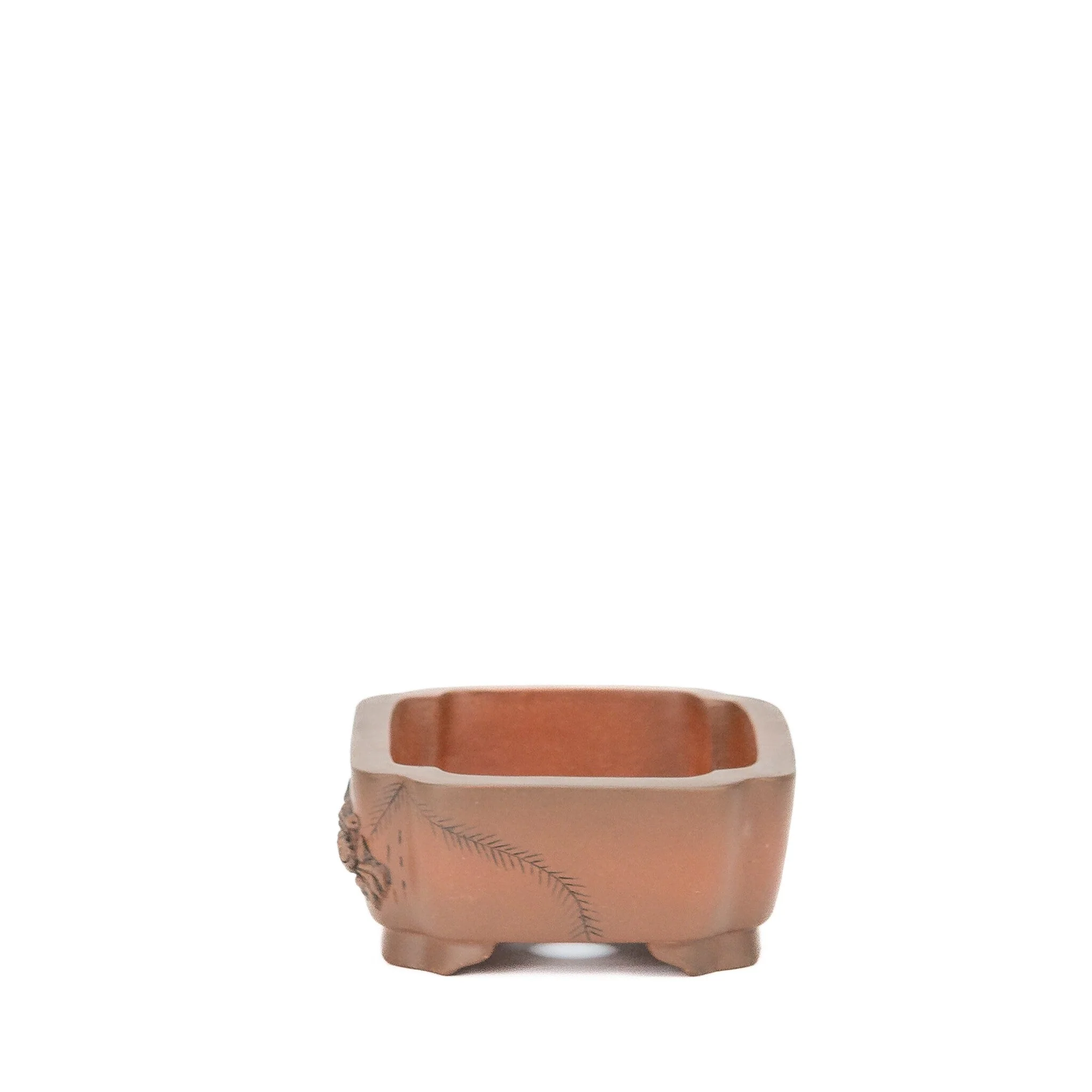 Bonsai pot Yixing ongeglazuurd mokko krab 13cm - Image 2