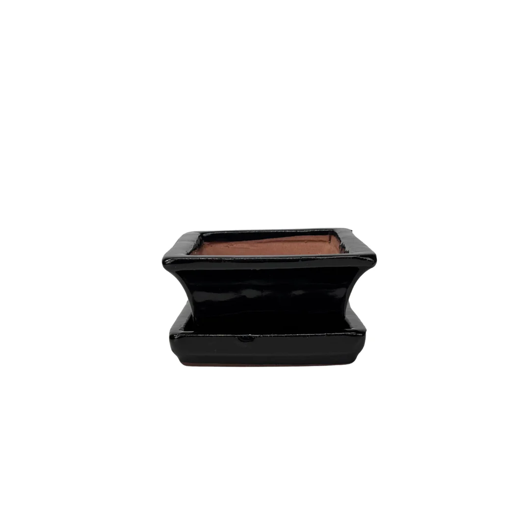 Bonsai pot zwart rechthoek 14cm - set - Image 3
