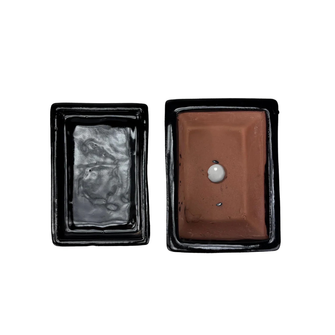 Bonsai pot zwart rechthoek 14cm - set - Image 5