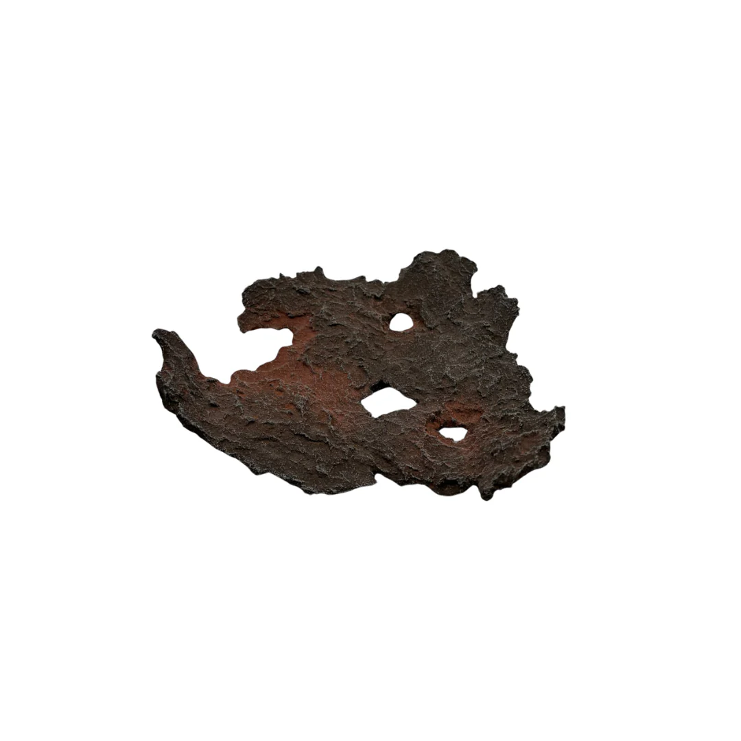Bonsai slab bruin met rode accenten 18cm