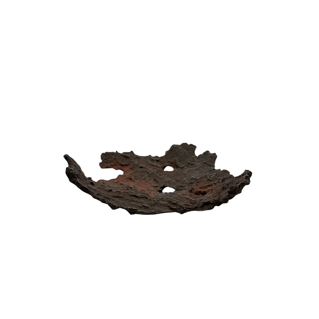 Bonsai slab bruin met rode accenten 18cm - Image 2