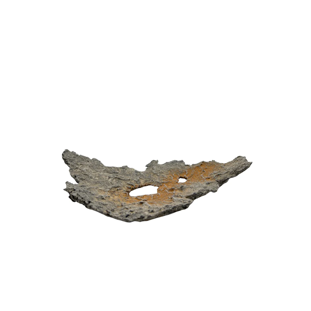Bonsai slab lichtgrijs met oranje accenten 19cm - Image 2