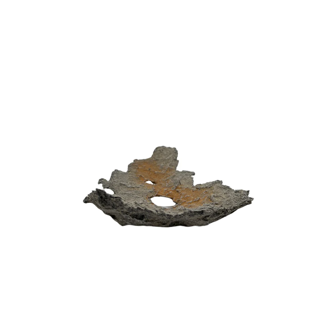 Bonsai slab lichtgrijs met oranje accenten 19cm - Image 3