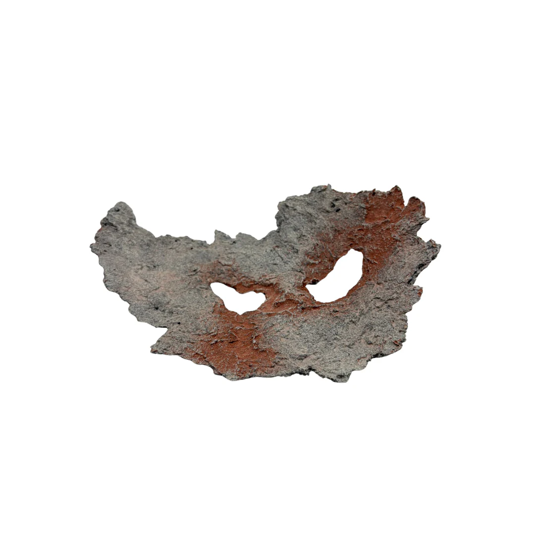 Bonsai slab lichtgrijs met rode accenten 24cm
