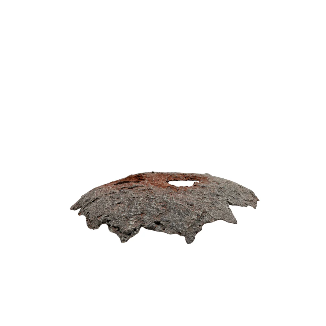 Bonsai slab lichtgrijs met rode accenten 24cm - Image 4